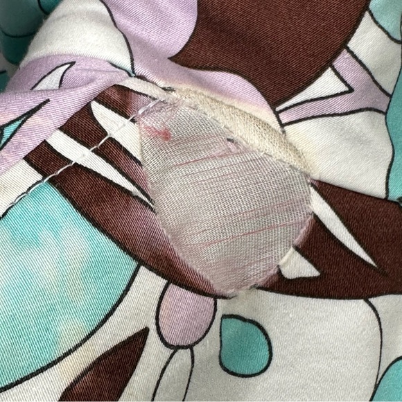 Chadwick's Vtg 70's Retro Styled Blue Floral Presley Long Button 4P Blazer - Picture 15 of 15